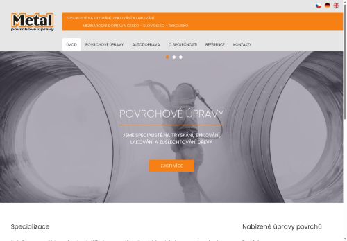 Zobrazit webové stránky METAL - povrchové úpravy s.r.o.