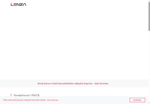 Webové stránky LENZA spol. s r.o., Hnanice