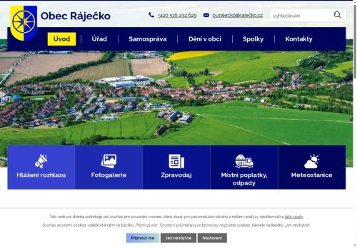 Zobrazit webové stránky Obecní úřad Ráječko