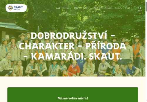 Zobrazit webové stránky Junák - svaz skautů a skautek ČR, středisko Ivančice