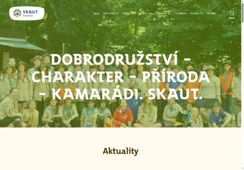 Zobrazit webové stránky Junák - svaz skautů a skautek ČR, středisko Ivančice