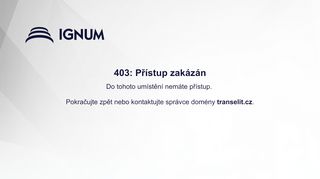 Webové stránky TRANSELIT INT. Servisní středisko s.r.o., Znojmo