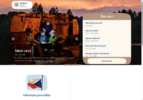 Zobrazit webové stránky Junák - svaz skautů a skautek ČR