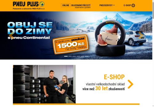 Zobrazit webové stránky Pneuservis a autoservis PNEU PLUS s.r.o.