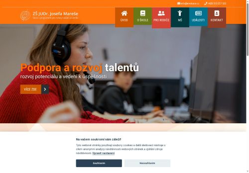 Zobrazit webové stránky Základní škola JUDr. Josefa Mareše a Mateřská škola