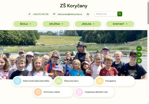 Zobrazit webové stránky Základní škola Koryčany