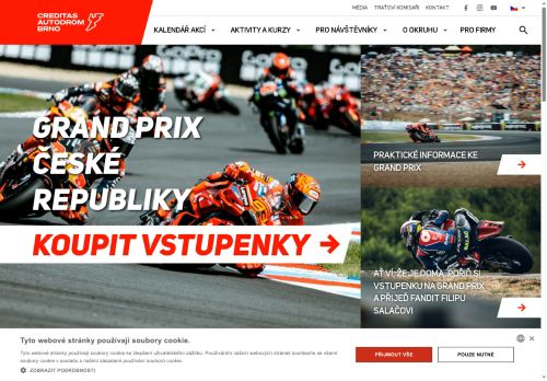 Zobrazit webové stránky Automotodrom Brno, a.s.