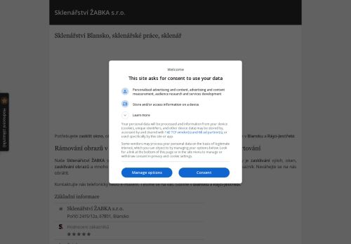 Zobrazit webové stránky Sklenářství ŽABKA s.r.o. Blansko