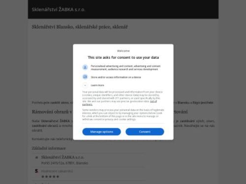 Sklenářství ŽABKA s.r.o. Blansko