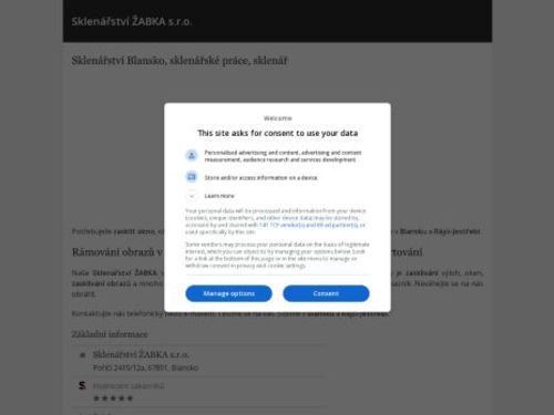 Sklenářství ŽABKA s.r.o. Rájec-Jestřebí