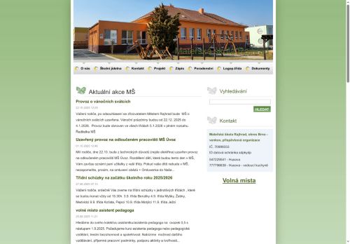 Zobrazit webové stránky Mateřská škola Rajhrad
