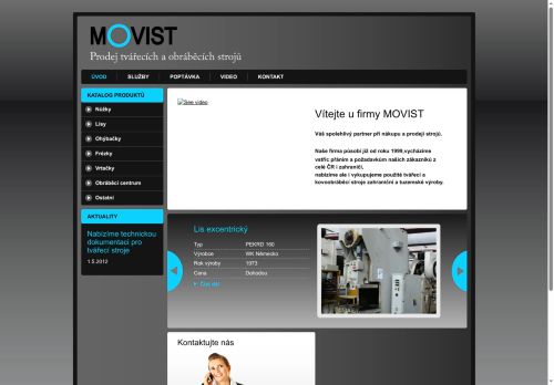 Zobrazit webové stránky Movist - Pavel Beer