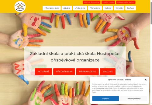 Webové stránky Základní škola a praktická škola Hustopeče, příspěvková organizace, Hustopeče