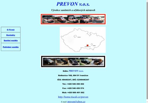 Zobrazit webové stránky PREVON, v.o.s.