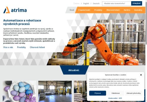 ATRIMA spol. s r.o. nabízí práci na pozici ELEKTRIKÁŘ/ ELEKTRIKÁŘKA v obci Šakvice