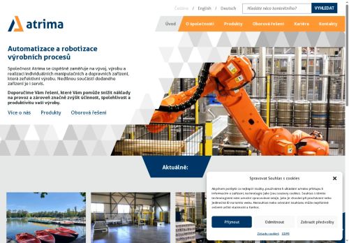 ATRIMA spol. s r.o. nabízí práci na pozici ELEKTRIKÁŘ/ ELEKTRIKÁŘKA v obci Šakvice