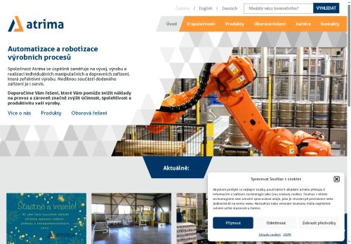 ATRIMA spol. s r.o. nabízí práci na pozici ELEKTRIKÁŘ/ ELEKTRIKÁŘKA v obci Šakvice