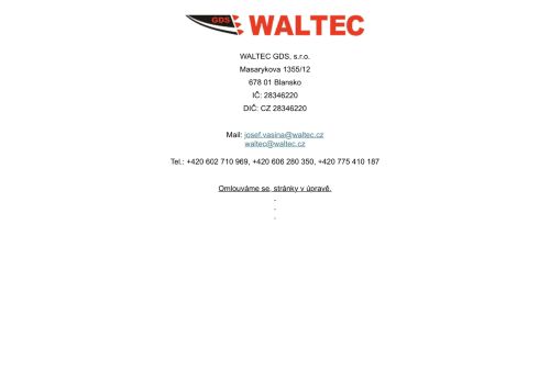 Zobrazit webové stránky WALTEC GDS, s.r.o.