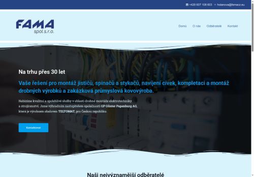 Zobrazit webové stránky FAMA spol.s r.o. - provozovna Šebrov