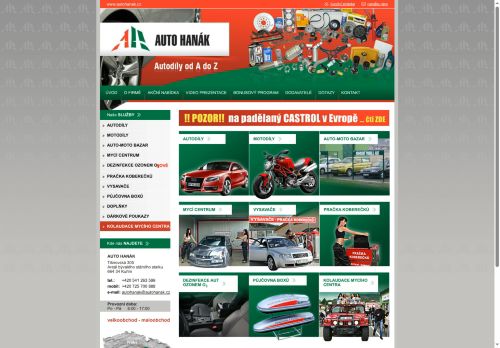 Zobrazit webové stránky Auto Hanák