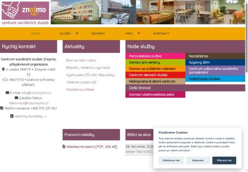 Zobrazit webové stránky Centrum sociálních služeb Znojmo
