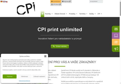 Zobrazit webové stránky CPI Moravia Books s.r.o.