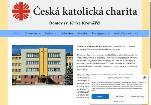 Webové stránky Česká katolická charita, Kroměříž