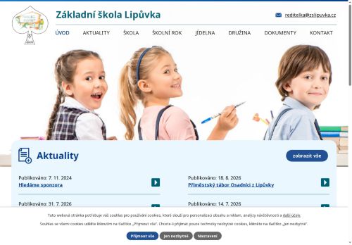 Základní škola Lipůvka, příspěvková organizace nabízí práci na pozici Kuchaři (kromě šéfkuchařů) v obci Lipůvka