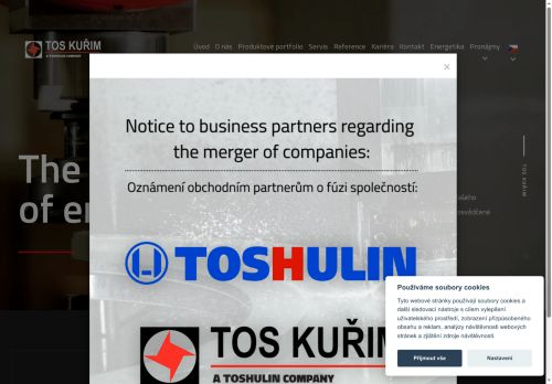 Zobrazit webové stránky TOS Kuřim - OS, a.s.