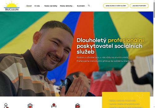 Webové stránky BILICULUM,z.ú., Mikulov