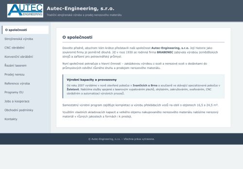 Zobrazit webové stránky AUTEC-Engineering s. r. o.
