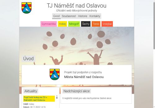Zobrazit webové stránky TJ Náměšť nad Oslavou