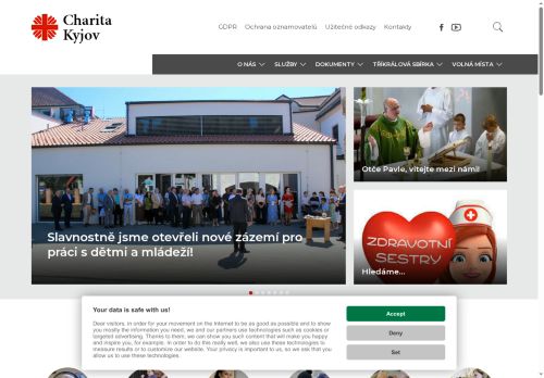 Charita Kyjov nabízí práci na pozici všeobecná sestra (odbornost 913) M/Ž v obci Čeložnice