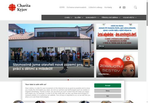 Charita Kyjov nabízí práci na pozici všeobecná sestra (odbornost 913) M/Ž v obci Čeložnice
