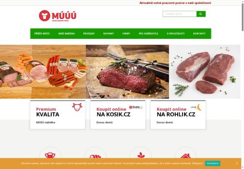 MASO UZENINY PÍSEK CZ, a.s. nabízí práci na pozici Vedoucí prodejny v obci Mukařov