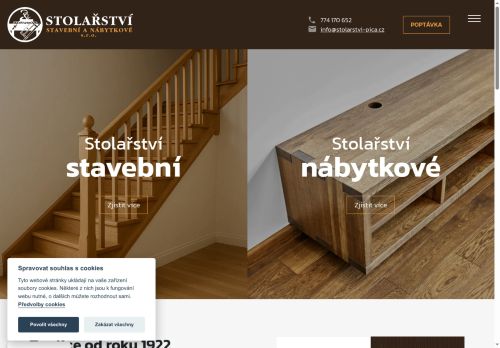 Zobrazit webové stránky Stolařství stavební a nábytkové, s.r.o.