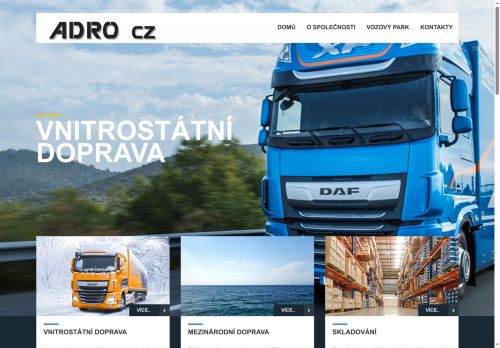 ADRO CZ s.r.o. nabízí práci na pozici Řidič/ka nákladního vozidla do 12t v obci Moravská Třebová