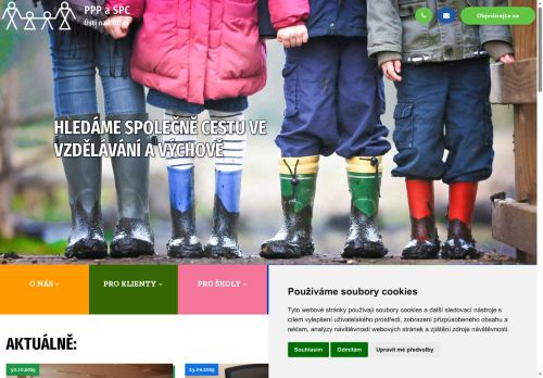 Webové stránky Pedagogicko-psychologická poradna, Ústí nad Orlicí, Královéhradecká 513, Svitavy