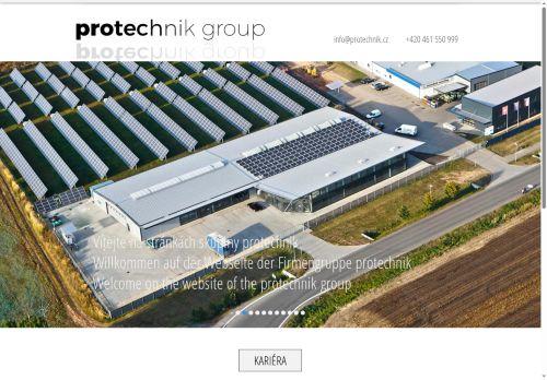 Webové stránky protechnik consulting s. r. o., Moravská Třebová