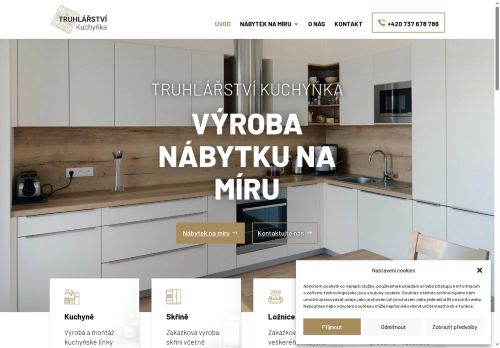 Zobrazit webové stránky Truhlářství Kuchyňka