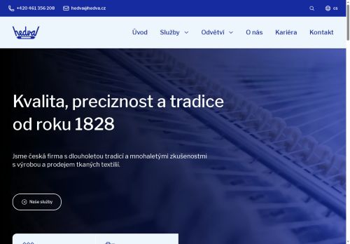 HEDVA, a.s. nabízí práci na pozici Údržbář v obci Moravská Třebová