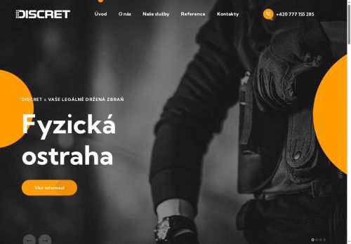 DISCRET TS s.r.o. nabízí práci na pozici Strážný/á v obci Klecany