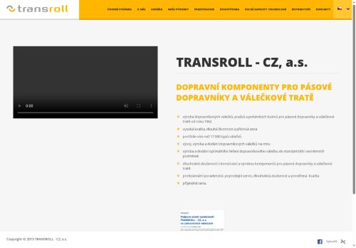 TRANSROLL - CZ, a.s. nabízí práci na pozici OBCHODNÍ ZÁSTUPCE/ ZÁSTUPKYNĚ v obci Lednice