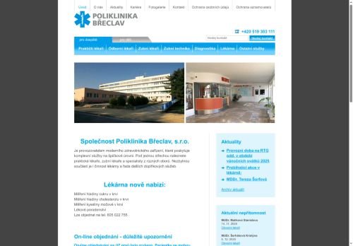 Zobrazit webové stránky Poliklinika Břeclav