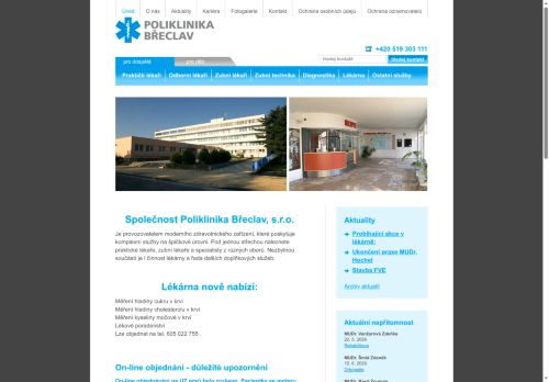 Zobrazit webové stránky Poliklinika Břeclav