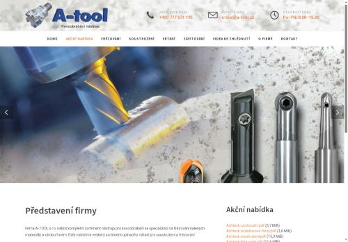 Zobrazit webové stránky A-Tool s.r.o.