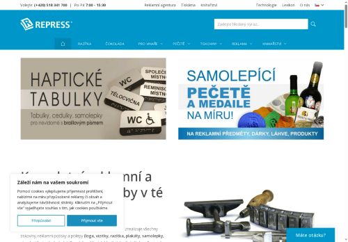 Zobrazit webové stránky REPRESS, spol. s r.o.