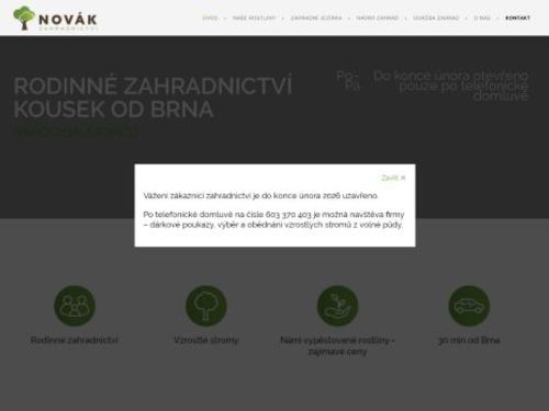 Zahradnictví – Miloš Novák