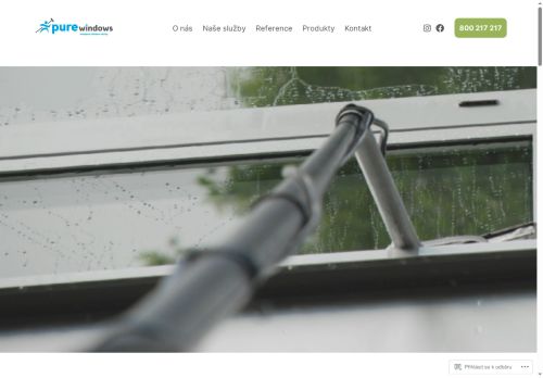 Webové stránky Purewindows s.r.o., Břeclav