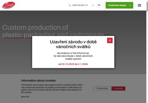 BRISK, výrobní družstvo, Ježov u Kyjova nabízí práci na pozici dělník/ce při výrobě plastů v obci Ježov